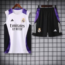 24/25 Real Madrid White 1:1 Quality Training Vest（A-Set）