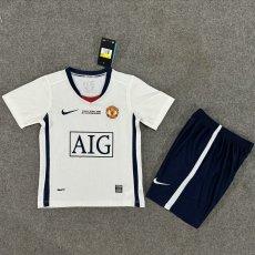 2008/2009 Manchester United Third Kids Kits Retro 1:1 Quality Soccer Jersey