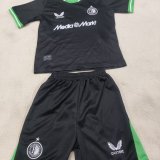 24/25 Feyenoord Rotterdam Away Kids Kits 1:1 Quality Soccer Jersey