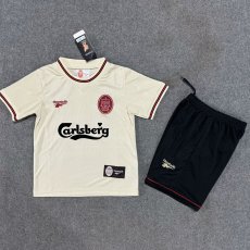 1996/1997 Liverpool Away Kids Retro 1:1 Quality Soccer Jersey