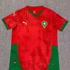 24/25 Morocco Home Red Fans 1:1 Quality Soccer Jersey