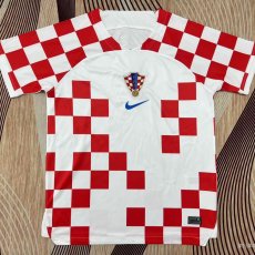 2022 Croatia Home Fans 1:1 Quality Retro Soccer Jersey