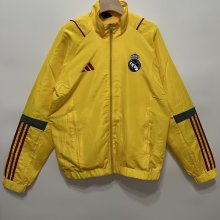 24/25 Real Madrid Clip Edge Yellow Windbreaker