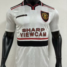 1998/1999 Manchester United Home White Player 1:1 Retro Soccer Jersey