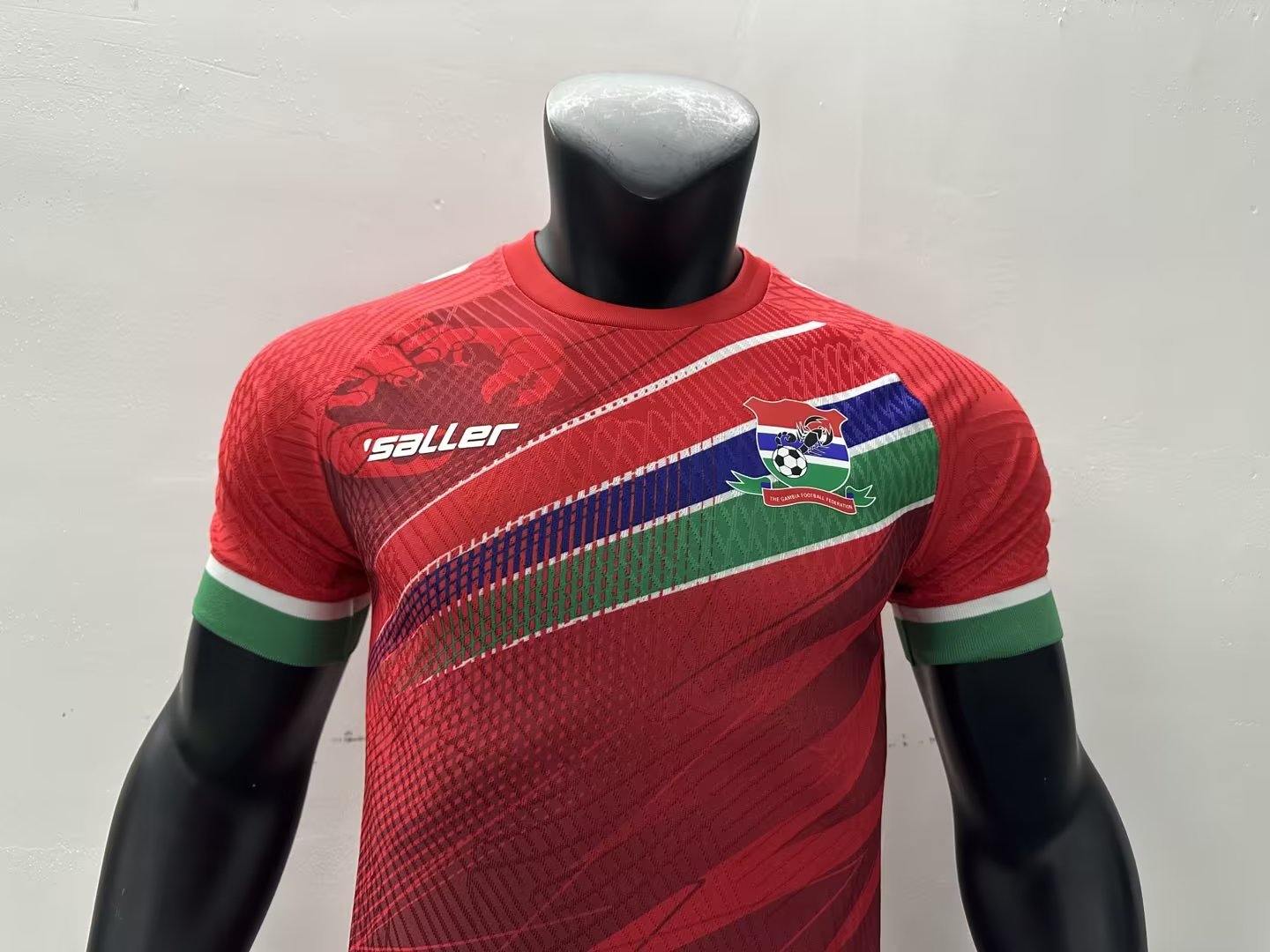 2023 Gambia Home Player Version Soccer Jersey JJSport03