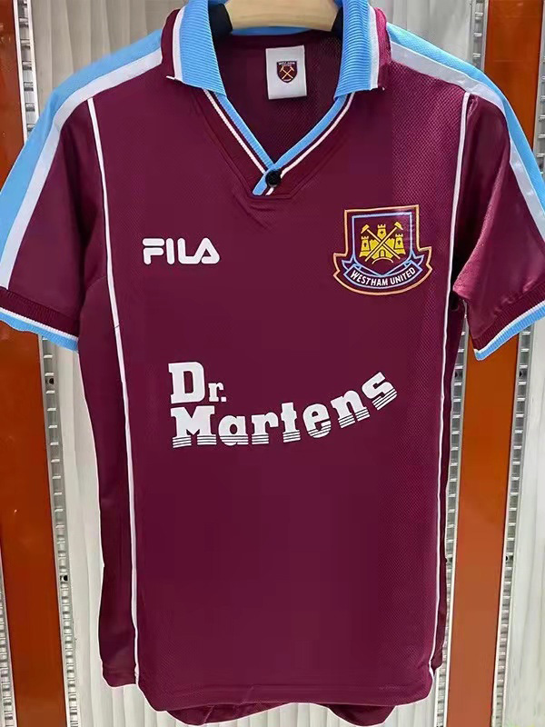 1999-2001 West Ham Home Retro Soccer Jersey