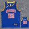 Warriors WIGGINS #22 Blue 75th Anniversary Retro NBA Jersey