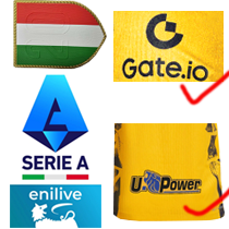 Serie A +Shield +Gate.io +U-Power (意甲+冠军盾20+左袖/背下广告)