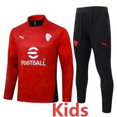 25-26 ACM Red Kids Half Pull Tracksuit #E25205(童装)(半拉链)