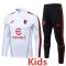 25-26 ACM White Kids Half Pull Tracksuit #E25222(童装)(半拉链)