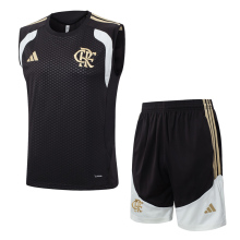 26-27 Flamengo Brown Tank top and shorts suit #D26011