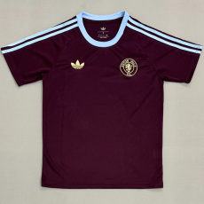 25-26 Aston Villa Brown Red Casual Edition Fans Training Shirts