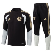 26-27 Flamengo Brown Half Pull Tracksuit #B26020(半拉链)
