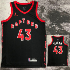 22-23 RAPTORS SIAKAM #43 Black red Top Quality Hot Pressing NBA Jersey (Trapeze Edition)