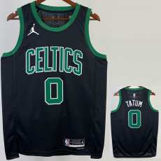 22-23 CELTICS TATUM #0 Black Top Quality Hot Pressing NBA Jersey (Trapeze Edition) 飞人版