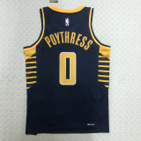 22-23 Indiana Pacers POYTHRESS #0 Black Top Quality Hot Pressing NBA Jersey