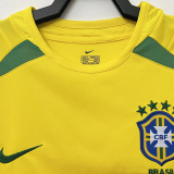 2002 Brazil Home Retro Soccer Jersey