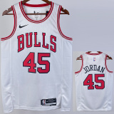 22-23 BULLS JORDAN #45 White Top Quality Hot Pressing NBA Jersey