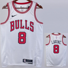 22-23 BULLS LAVINE #8 White Top Quality Hot Pressing NBA Jersey