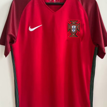 2016 Portugal Home Retro Soccer Jersey