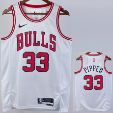 22-23 BULLS PIPPEN #33 White Top Quality Hot Pressing NBA Jersey