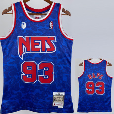 2023 NETS & BAPE #93 Blue Top Quality Hot Pressing NBA Jersey