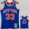 1991-92 KNICKS EWING #33 Blue Retro Top Quality Hot Pressing NBA Jersey