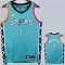 22-23 SA Spurs WEMBANYAMA #1 Blue City Edition Top Quality Hot Pressing NBA Jersey