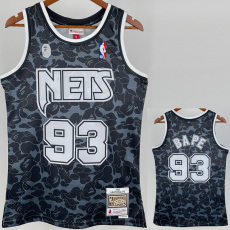 2023 NETS & BAPE #93 Black Top Quality Hot Pressing NBA Jersey