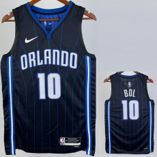 22-23 Magic BOL #10 Black Top Quality Hot Pressing NBA Jersey（黑色条纹）