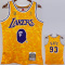 2023 LAKERS & BAPE #93 Yellow Top Quality Hot Pressing NBA Jersey(猿人头)