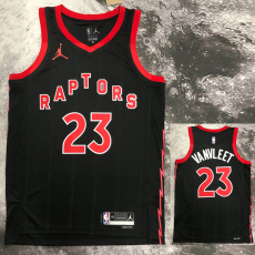 22-23 RAPTORS VANVLEET #23 Black red Top Quality Hot Pressing NBA Jersey (Trapeze Edition)