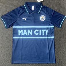 21-23 Man City Royal Blue Classic Polo Short Sleeve