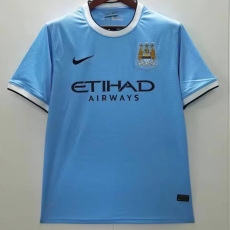 2013-2014 Man City Home Retro Soccer Jersey