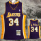 2000 LAKERS O‘NEAL #34 Purple Retro Top Quality Hot Pressing NBA Jersey(V领)