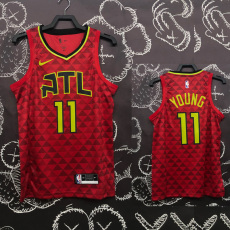 HAWKS YOUNG #11 Red Top Quality Hot Pressing NBA Jersey