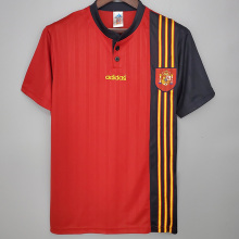 1996 Spain Home Retro Soccer Jersey