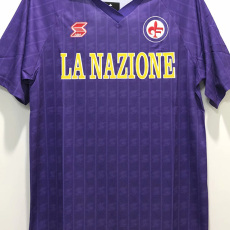 1989-1990 Fiorentina Home Retro Soccer Jersey