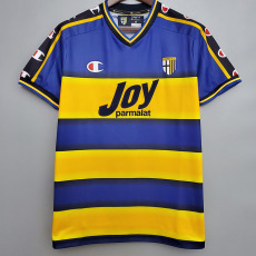 2001-2002 Parma Home Retro Soccer Jersey