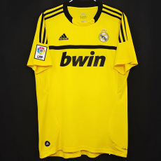 2011-2012 RMA Yellow GoalKeeper Retro Soccer Jersey