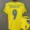 1998 Ronaldo # 9 Brazil Home Retro Soccer Jersey