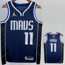 22-23 Dallas Mavericks IRVING #11 Royal Blue Top Quality Hot Pressing NBA Jersey (Trapeze Edition)飞人版