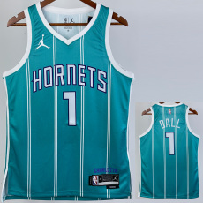 22-23 HORNETS BALL #1 Green Away Top Quality Hot Pressing NBA Jersey