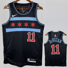 2019 BULLS DEROZAN #11 Black City Edition Top Quality Hot Pressing NBA Retro Jersey