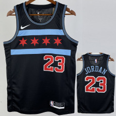 2019 BULLS JORDAN #23 Black City Edition Top Quality Hot Pressing NBA Retro Jersey