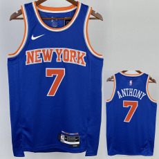 22-23 KNICKS ANTHONY #7 Blue Top Quality Hot Pressing NBA Jersey