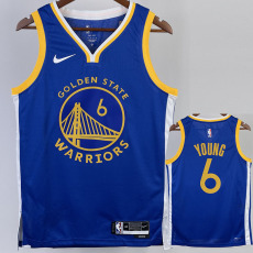 22-23 WARRIORS YOUNG #6 Blue Top Quality Hot Pressing NBA Jersey (V领)