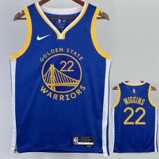 22-23 WARRIORS WIGGINS #22 Blue Top Quality Hot Pressing NBA Jersey (V领)