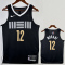 23-24 Grizzlies MORANT #12 Black City Edition Top Quality Hot Pressing NBA Jersey