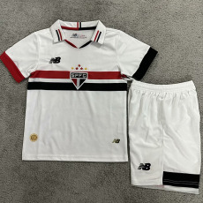 24-25 Sao Paulo Home Kids Soccer Jersey